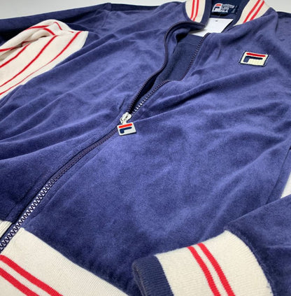 Fila White Line Velour Track Jacket