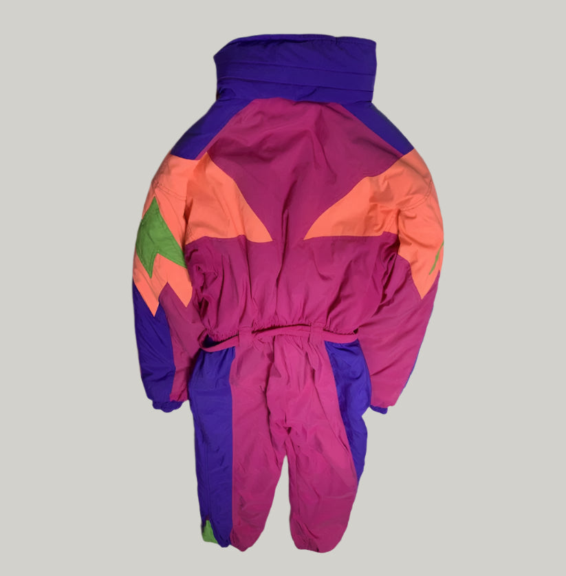 Diadora Neon Color-Block Ski Suit