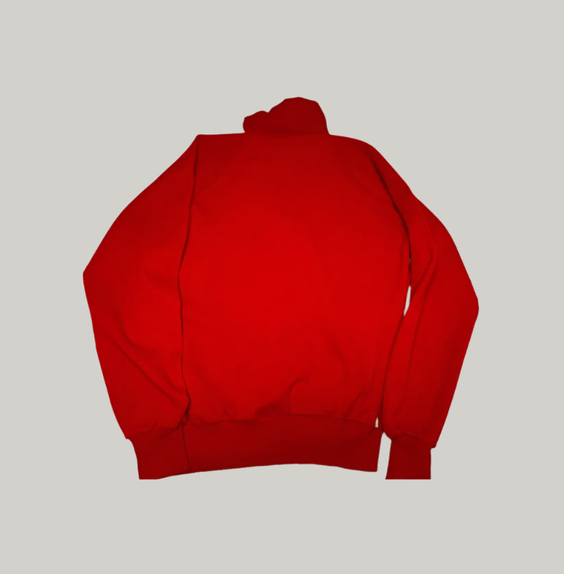Champion Full-Zip Red Track Jacket with Embroidered Logo
