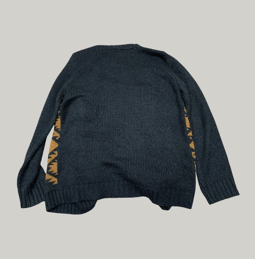 Southwest Geometric Knit Open Cardigan