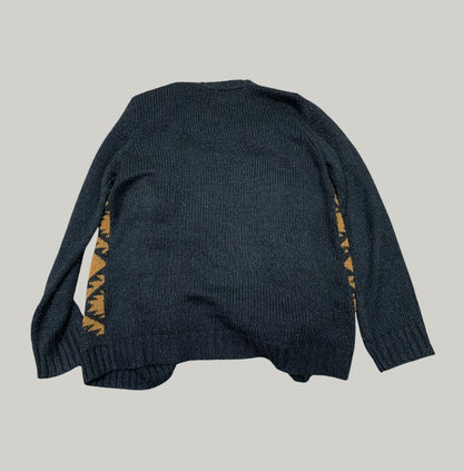 Southwest Geometric Knit Open Cardigan