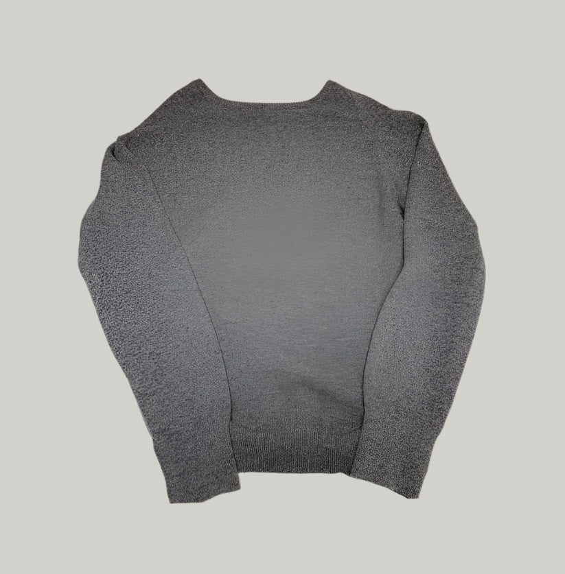 Authentic Burberry London Grey V-Neck Jumper