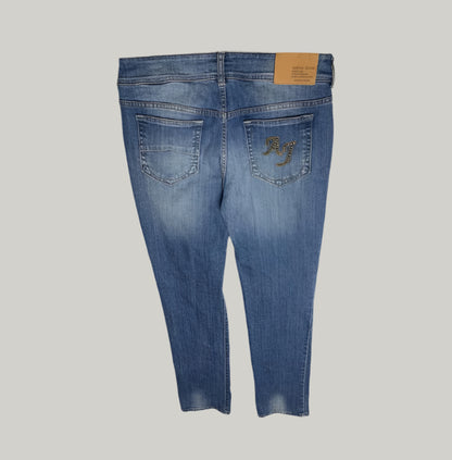 Armani Jeans Men's Light Wash Straight Leg Denim