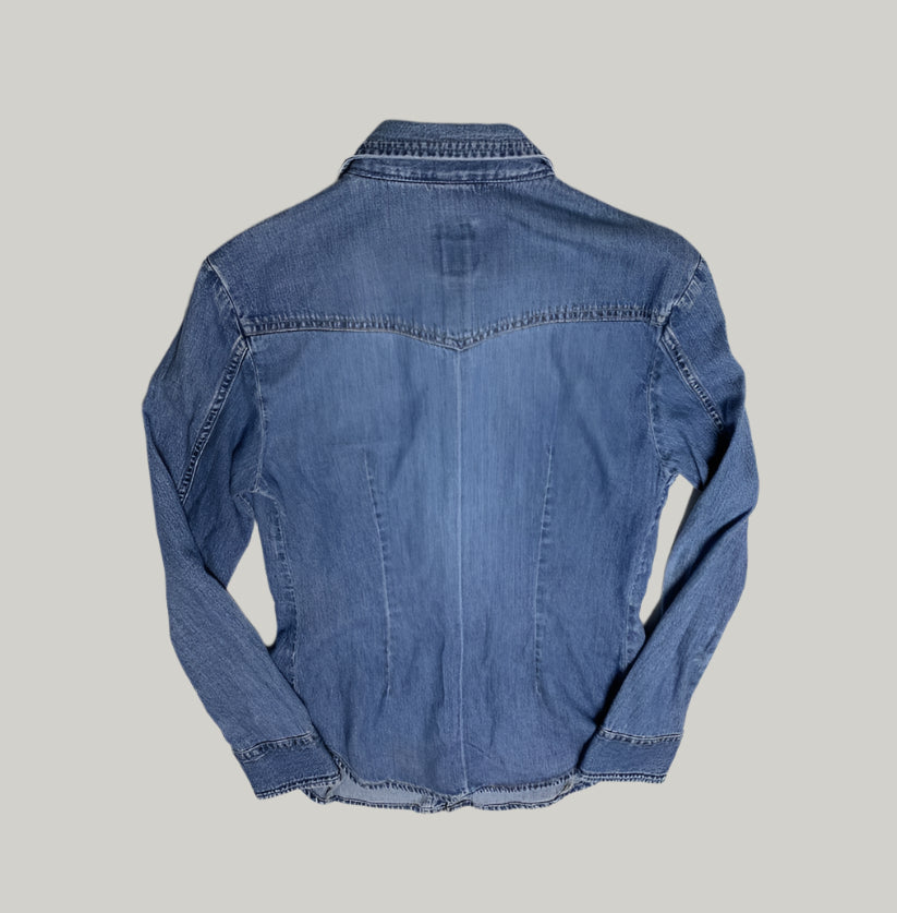 Diesel Women's Blue Denim Shirt