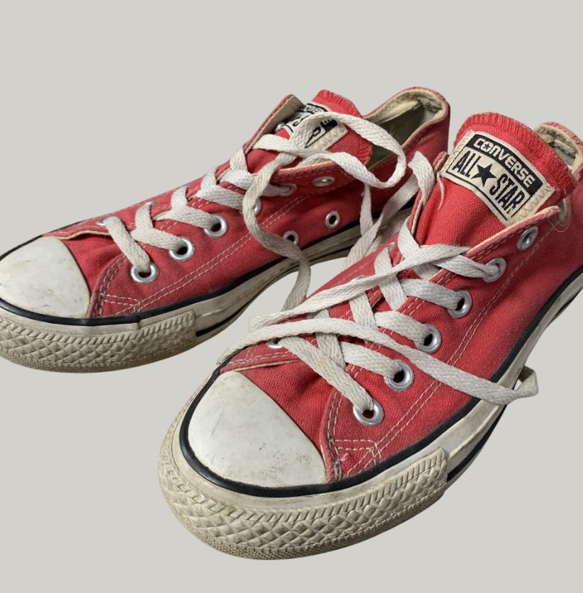 Converse Low Top Coral Sneakers