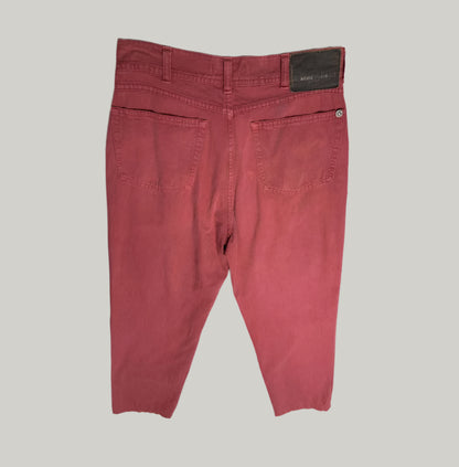 Stone Island Red Distressed Jeans