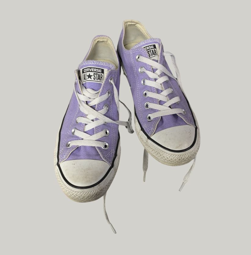 Lilac Converse Chuck Taylor Low Top Sneakers
