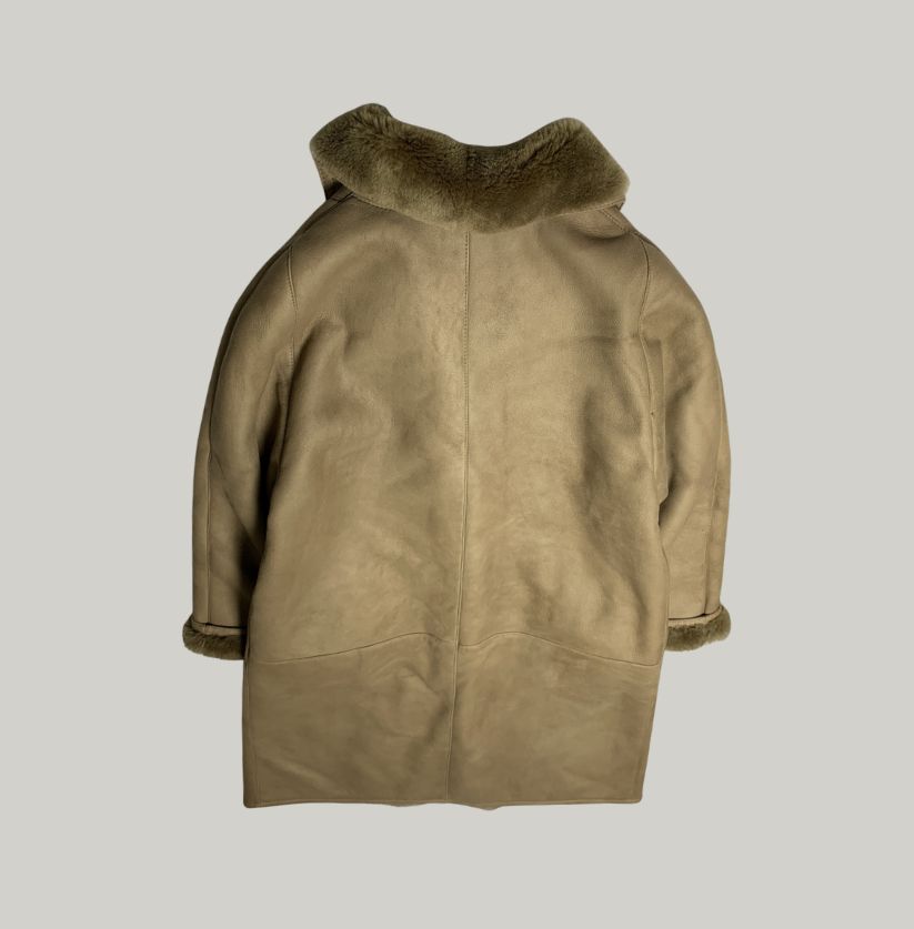 Vintage Tan Suede Sheepskin Jacket