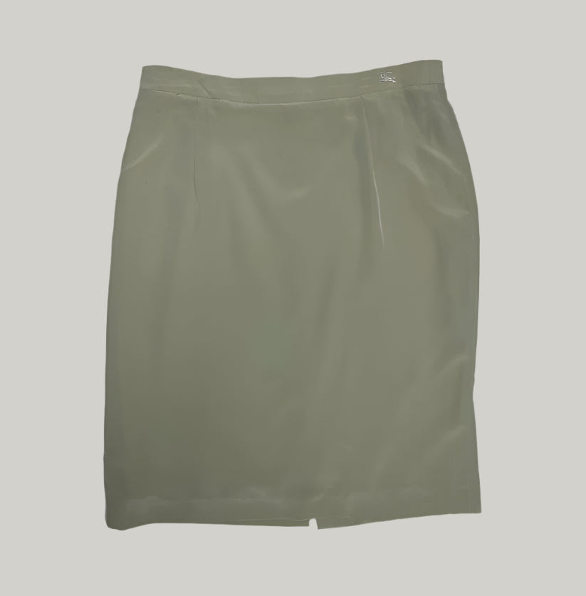 Burberry Solid Color Pencil Skirt
