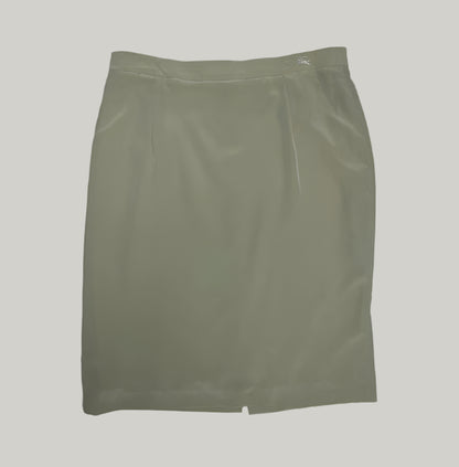 Burberry Solid Color Pencil Skirt