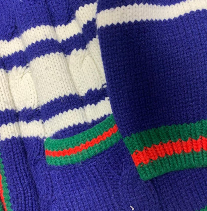 Gucci La Société Angélique Royal Blue Knitted Cardigan