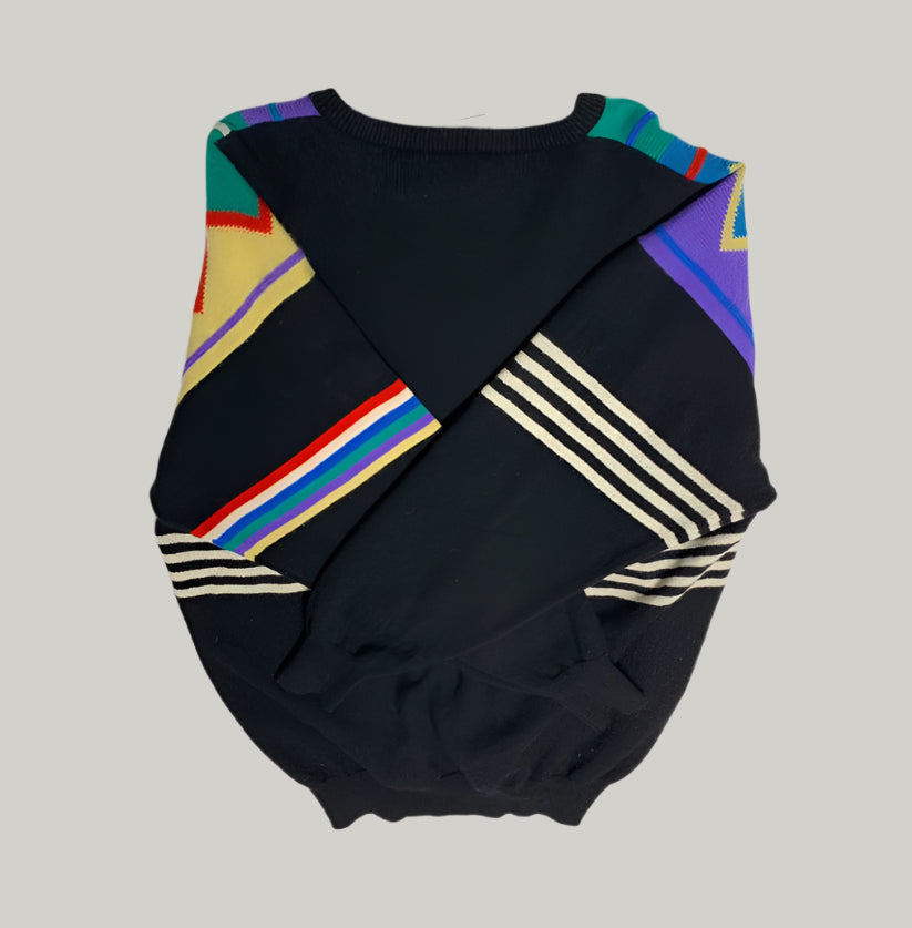 Pringle Sports Multi-Color Abstract Knitted Jumper