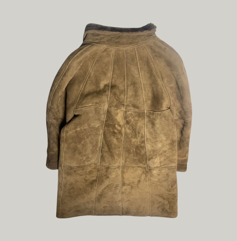 Vintage Shearling and Leather Aviator Jacket