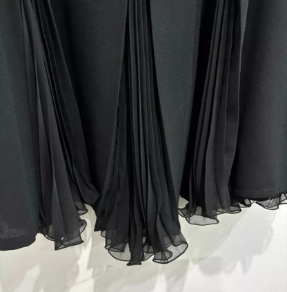 Frank Usher Black Pleated Maxi Skirt