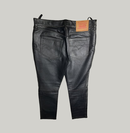 Levi's Black Leather Trousers