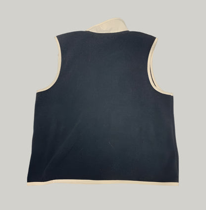 Fila Black & Cream Fleece Vest