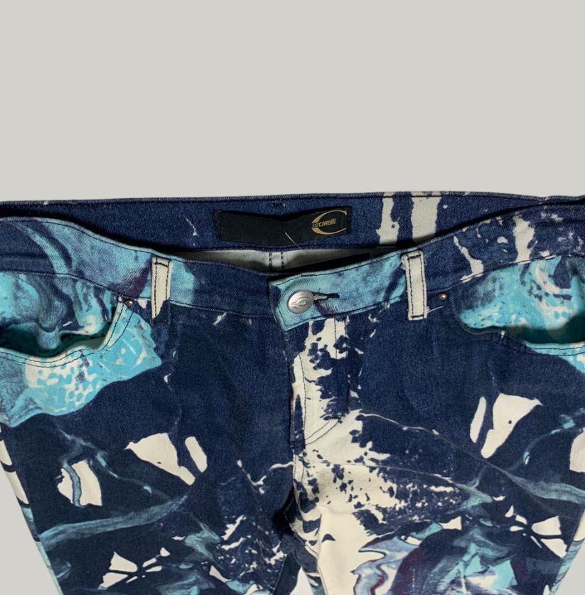 Vintage Just Cavalli Abstract Print Jeans