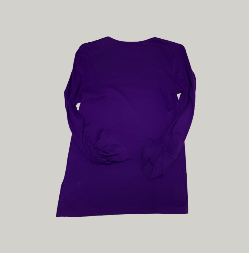 Lauren Ralph Lauren Women's Purple Crew Neck Top