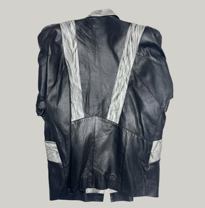 Vintage Roberto & Mario Black and Grey Jacket
