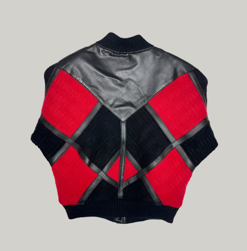 Boutique Esmeralda Marbella Leather & Wool Jacket