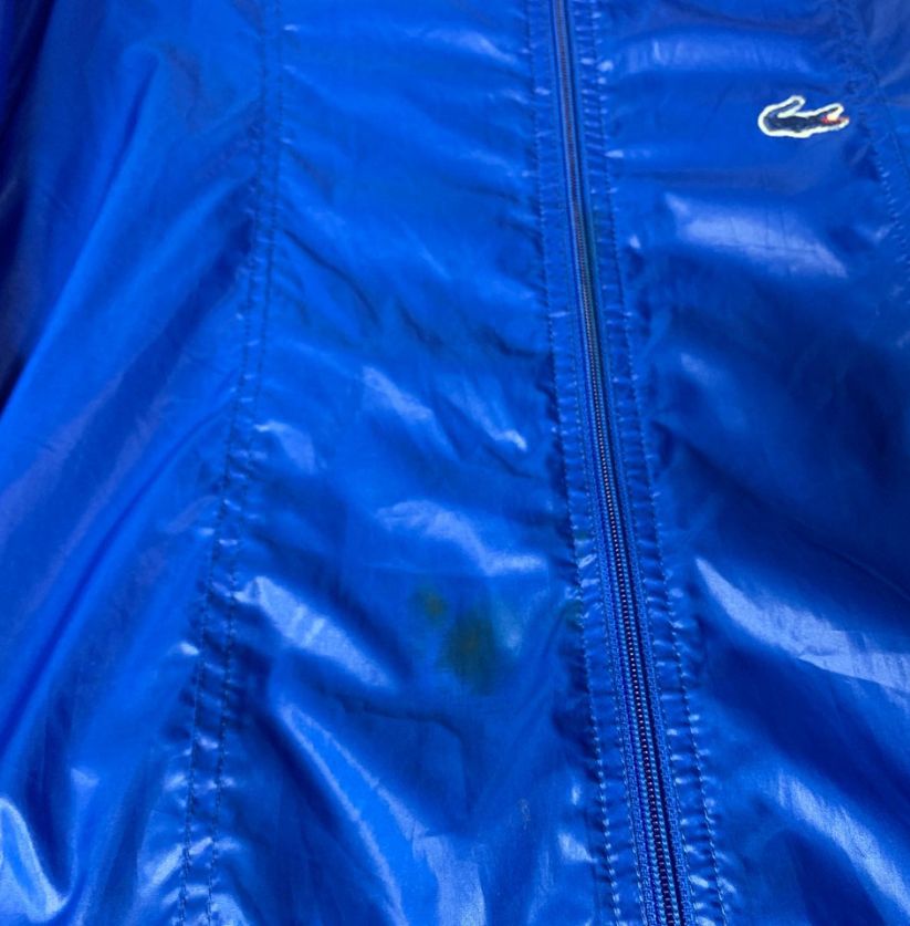 Lacoste Outerwear for Her Navy Blue Trench Coat