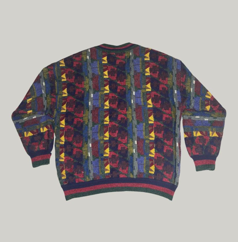 Vintage Multicolour Wool Cardigan TC Collection