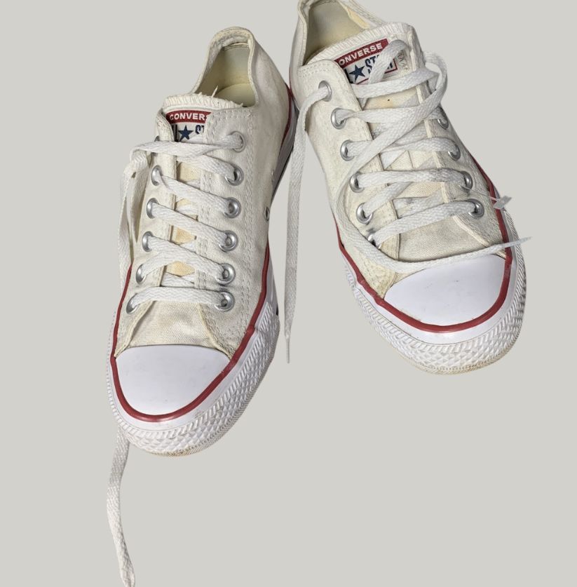 Classic White Converse Low Top Sneakers