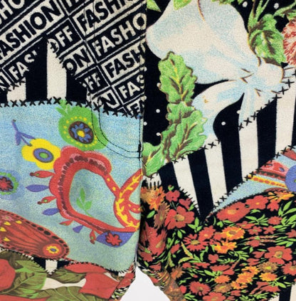 Vintage Moschino Multi-Pattern Trousers