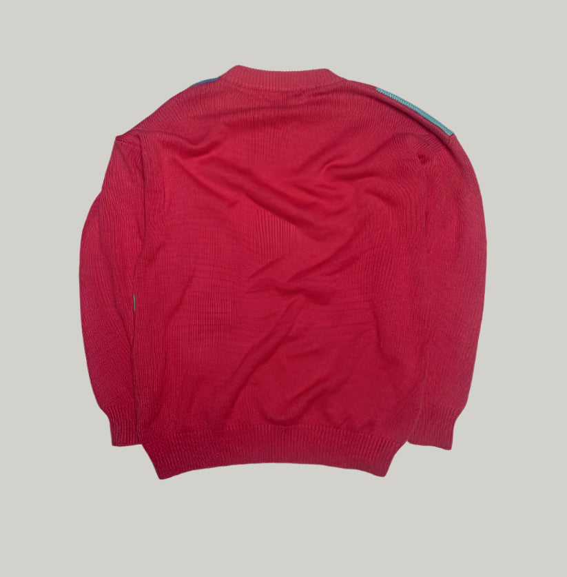 Paco Maroon Colorful Jumper