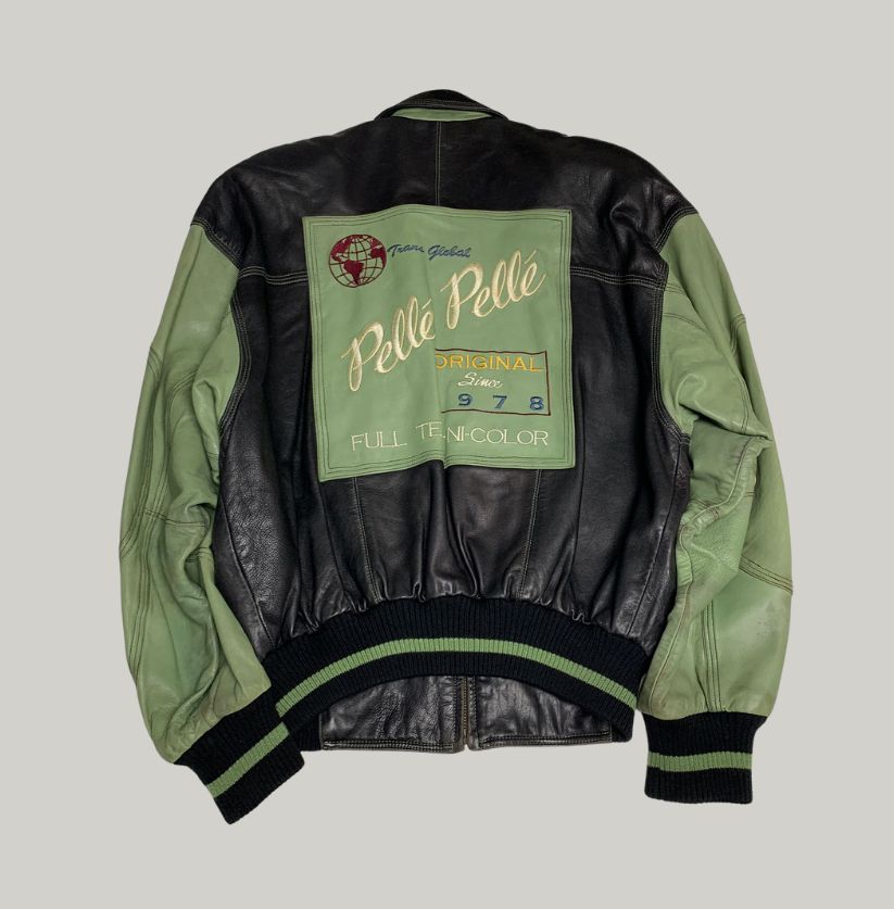 Marc Buchanan Pelle Pelle Leather Bomber Jacket