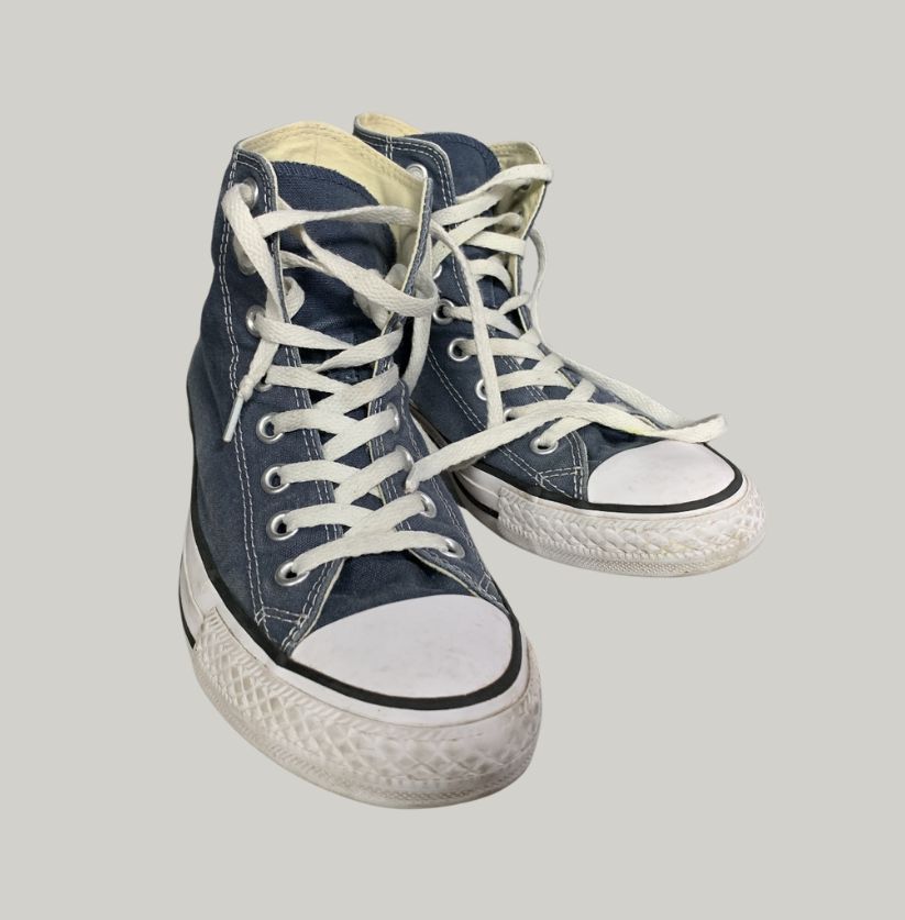 Grey Converse Chuck Taylor High Top Sneakers