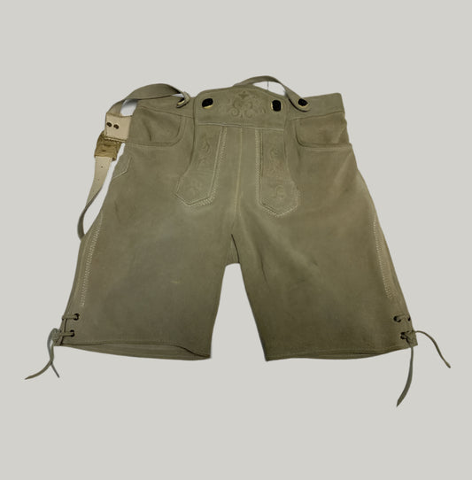 St. Peter Country Beige Leather Lederhosen