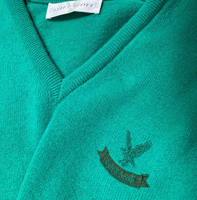 Lyle & Scott Wool Green Jumper