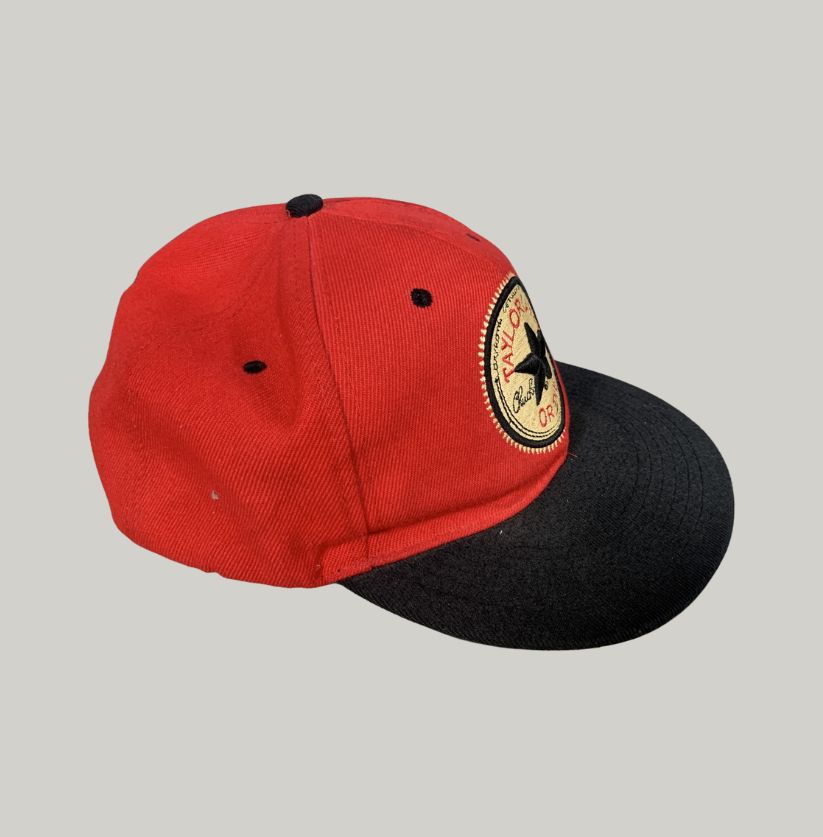 Vintage Style Bright Red Baseball Cap