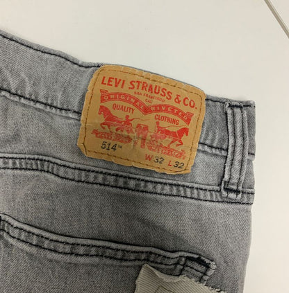 Levi's 514 Grey Straight Fit Jeans