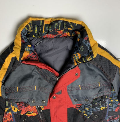 Rodeo Vintage Abstract Print Ski Coat