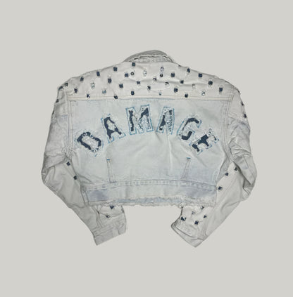Major Damage Ripped Style Jacket & Jeans Set