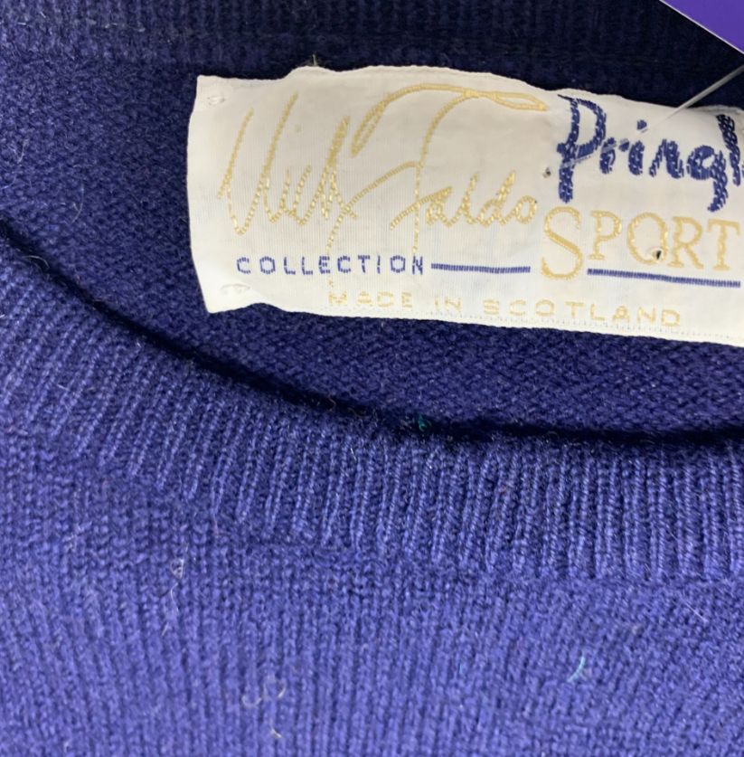 Pringle Sports Golf Themed Vintage Jumper