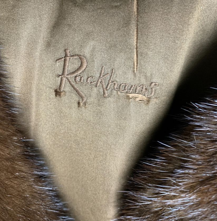 Rackhams Brown Full-Length Fur Coat