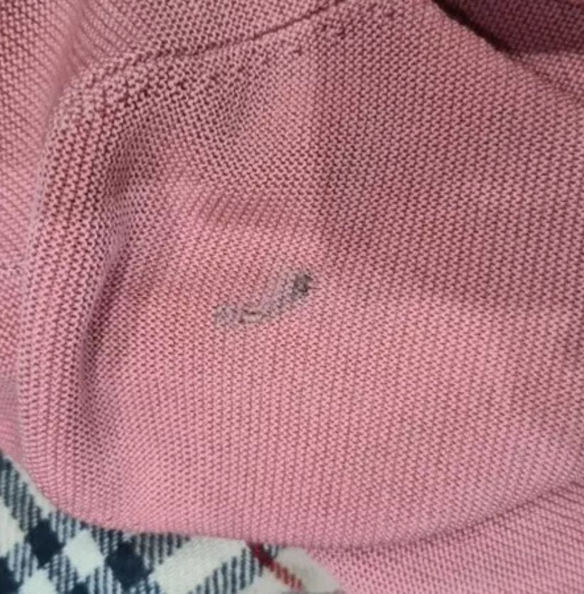 COS Pink Ribbed Long-Sleeve Top