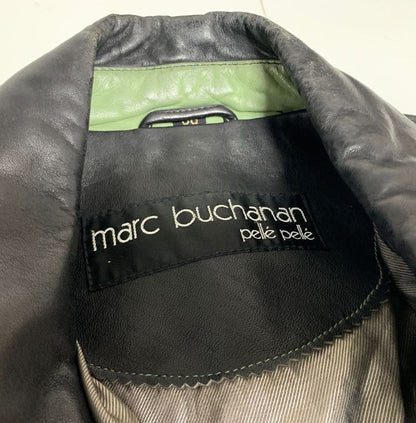 Marc Buchanan Pelle Pelle Leather Bomber Jacket