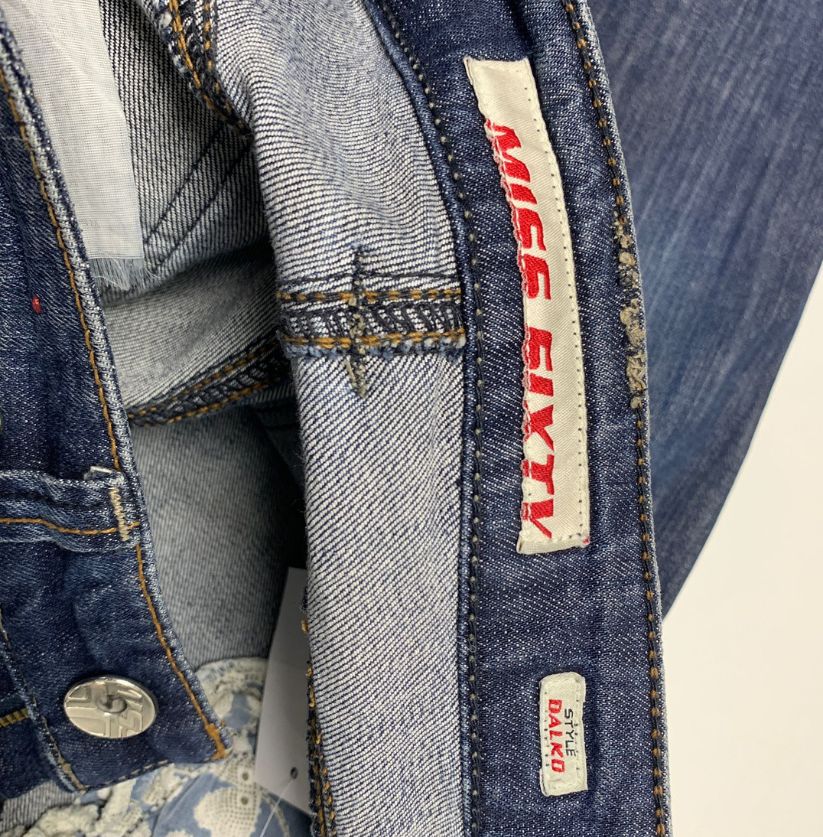 Women's Miss Sixty Distressed Denim Jeans with Zippers