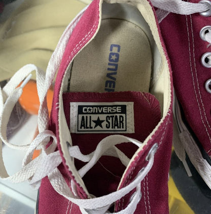Converse All Star Low Top Maroon Sneakers