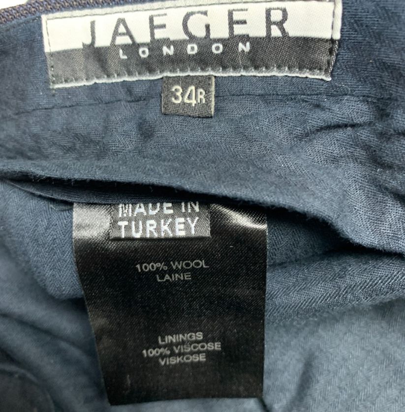 Jaeger London Dark Blue Tailored Trousers