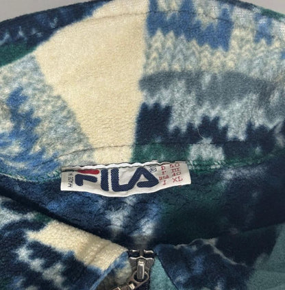 FILA Magic Line Patterned Pullover Fleece