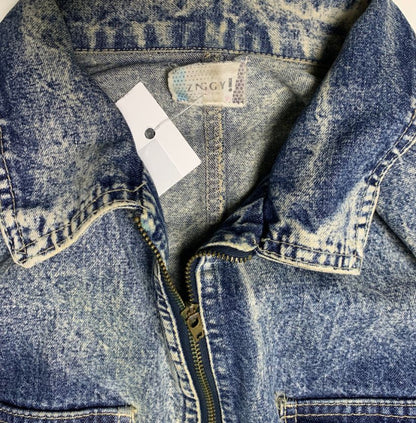 Vintage 90s Acid Wash Denim Jumpsuit