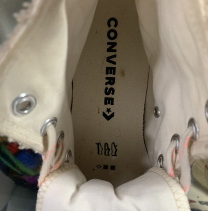 Classic Beige Sherpa Converse High Top Sneakers