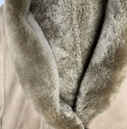 Vintage Tan Suede Sheepskin Jacket