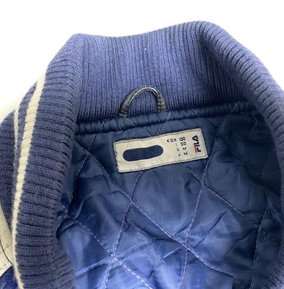 Fila Blue & White Faux Leather Varsity