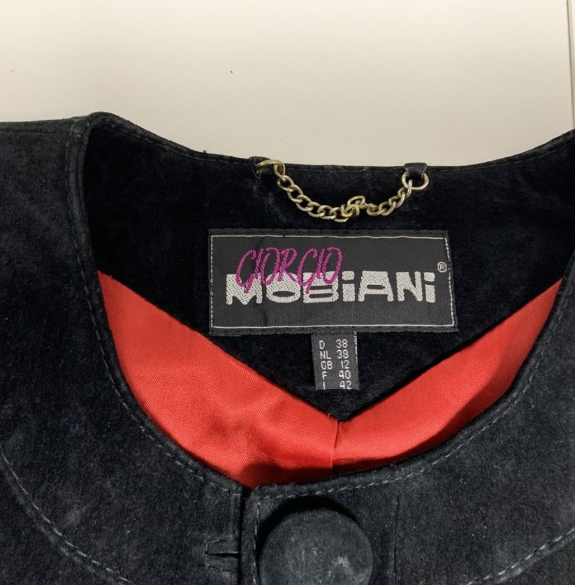 Giorgio Mobiani Black Suede Jacket